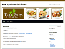 Tablet Screenshot of myrtlebeachthai.com